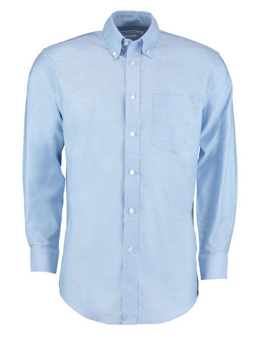 Kustom Kit KK351 Men LS Classic Workwear Shirt - Light Blue