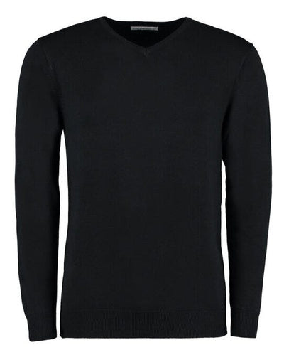 Kustom Kit KK352 Mens Arundel V Neck Sweater - Black