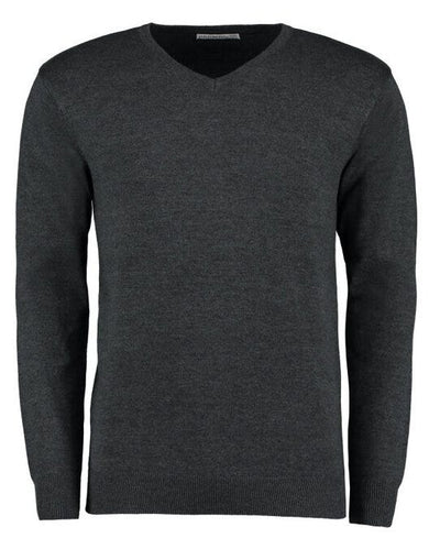 Kustom Kit KK352 Mens Arundel V Neck Sweater - Graphite