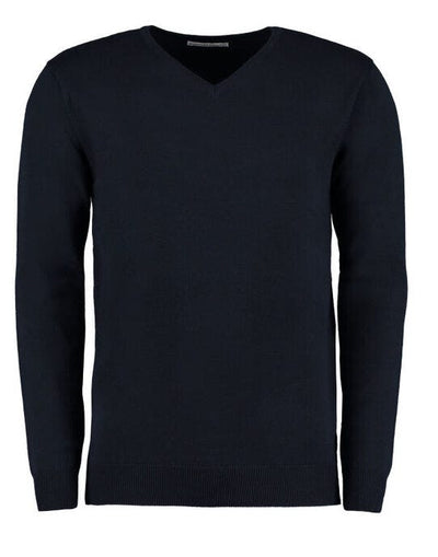 Kustom Kit KK352 Mens Arundel V Neck Sweater - Navy