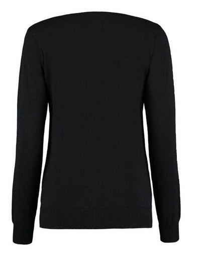 Kustom Kit KK353 Ladies Arundel V Neck Sweater - Black