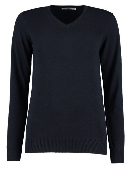 Kustom Kit KK353 Ladies Arundel V Neck Sweater - Navy