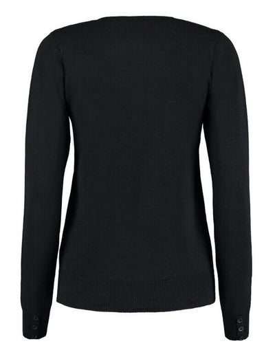 Kustom Kit KK355 Lady Arundel Crew Cardigan - Black