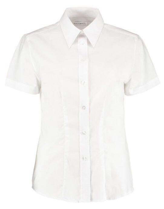 Kustom Kit KK360 Ladies SS Workwear Shirt - White