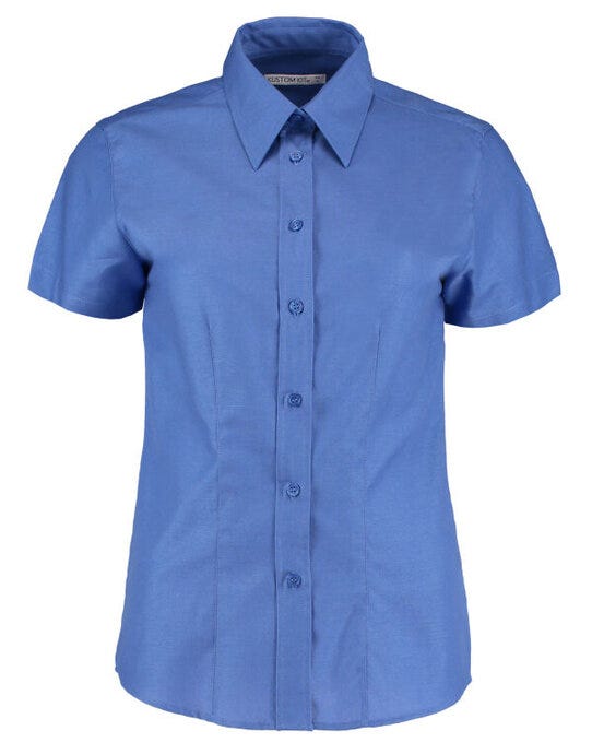 Kustom Kit KK360 Ladies SS Workwear Shirt - Italian Blue
