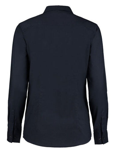 Kustom Kit KK361 Ladies LS Workwear Shirt - French Navy