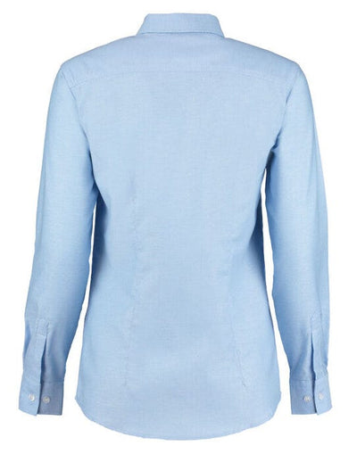 Kustom Kit KK361 Ladies LS Workwear Shirt - Light Blue