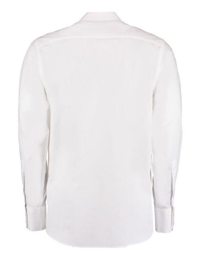 Kustom Kit KK386 Mens LS Tailored City Shirt - White