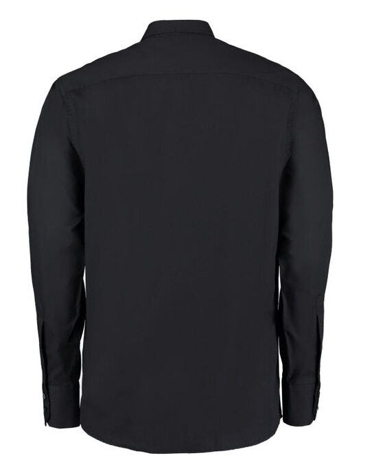 Kustom Kit KK386 Mens LS Tailored City Shirt - Black
