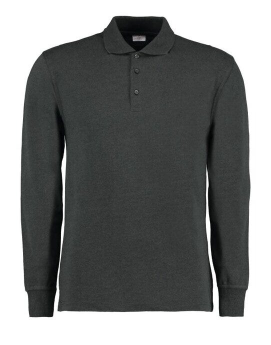 Kustom Kit KK430 Mens Pique L/S Polo Shirt - Graphite