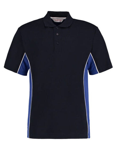 Kustom Kit KK475 Mens Classic Track Polo - Navy/Royal/White