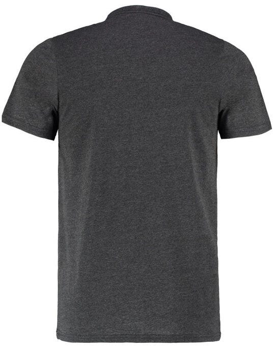Kustom Kit KK504 Mens Fashion Superwash Tee - Black Melange