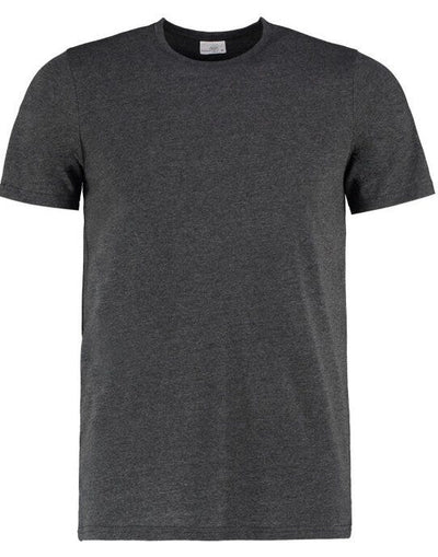 Kustom Kit KK504 Mens Fashion Superwash Tee - Black Melange