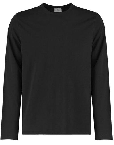 Kustom Kit KK510 Mens Fashion LS Superwash Tee - Black