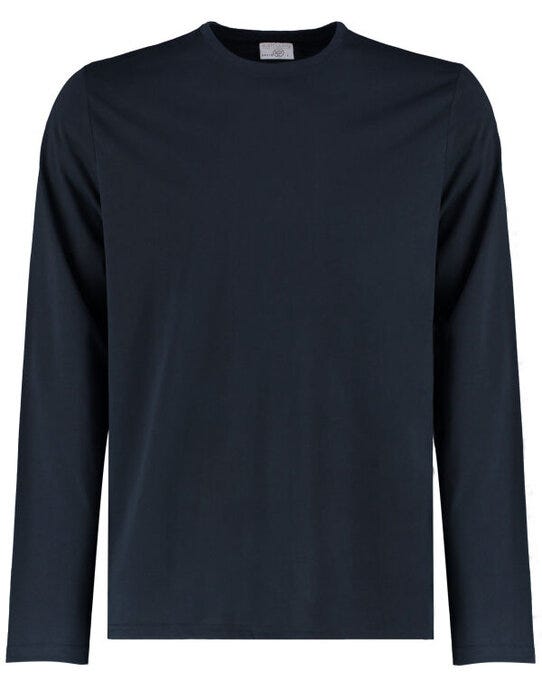 Kustom Kit KK510 Mens Fashion LS Superwash Tee - Navy