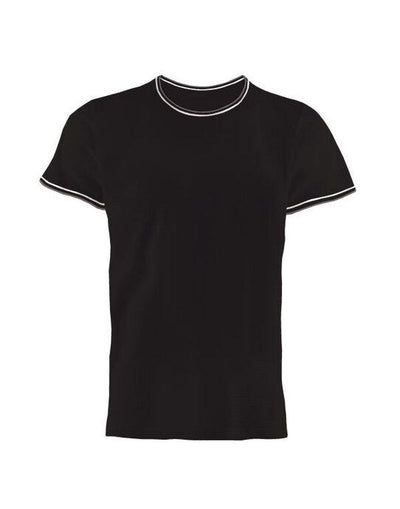 Kustom Kit KK519 Mens Fashion Fit Tipped Tee - Black/White/Grey