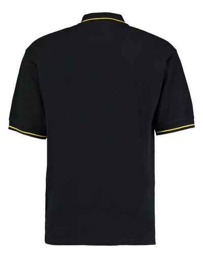 Kustom Kit KK606 Mens Classic St.Mellion Polo - Black/Yellow