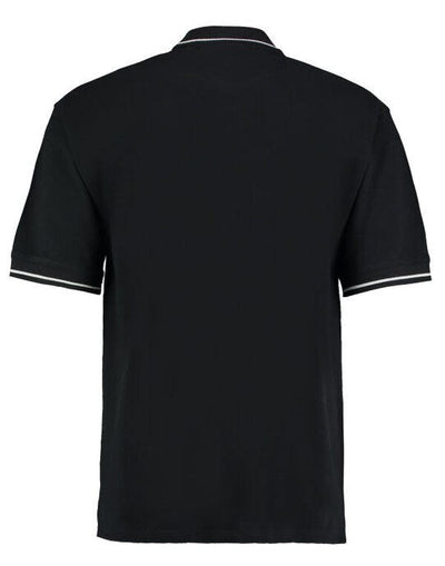 Kustom Kit KK606 Mens Classic St.Mellion Polo - Black/White