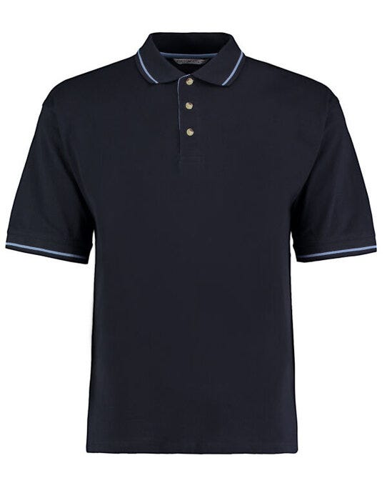 Kustom Kit KK606 Mens Classic St.Mellion Polo - Navy/Light Blue