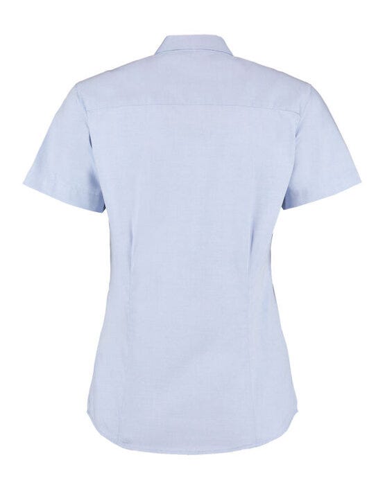 Kustom Kit KK701 Lady SS Tailored Oxford Shirt - Light Blue