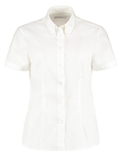 Kustom Kit KK701 Lady SS Tailored Oxford Shirt - White