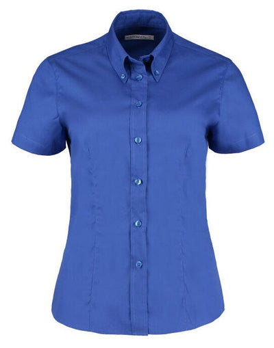 Kustom Kit KK701 Lady SS Tailored Oxford Shirt - Royal Blue