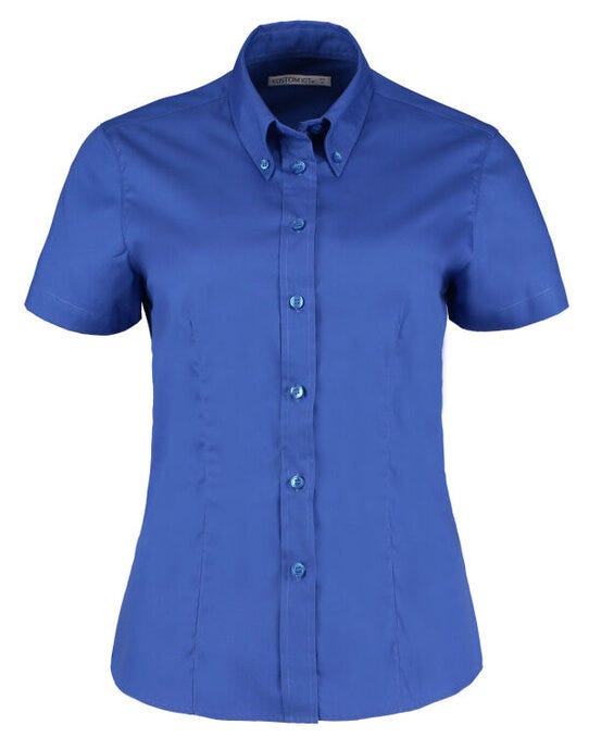 Kustom Kit KK701 Lady SS Tailored Oxford Shirt - Royal Blue