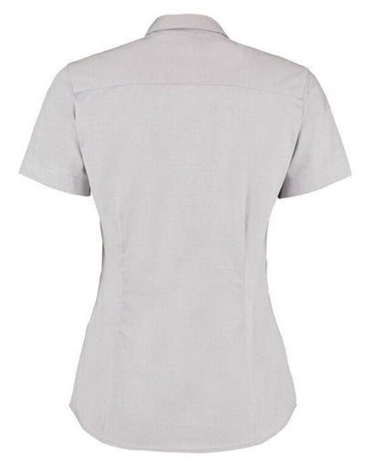 Kustom Kit KK701 Lady SS Tailored Oxford Shirt - Silver Grey