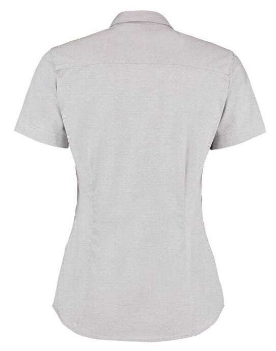 Kustom Kit KK701 Lady SS Tailored Oxford Shirt - Silver Grey