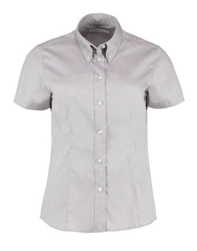 Kustom Kit KK701 Lady SS Tailored Oxford Shirt - Silver Grey