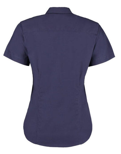 Kustom Kit KK701 Lady SS Tailored Oxford Shirt - Midnight Navy