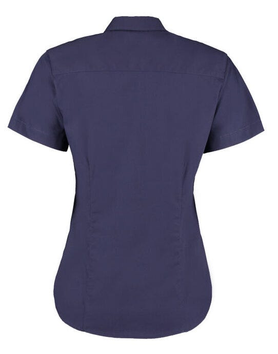 Kustom Kit KK701 Lady SS Tailored Oxford Shirt - Midnight Navy
