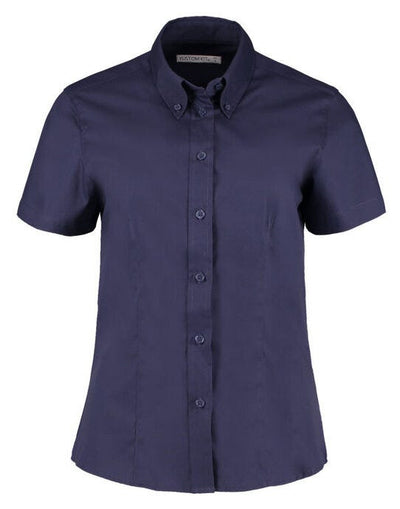 Kustom Kit KK701 Lady SS Tailored Oxford Shirt - Midnight Navy