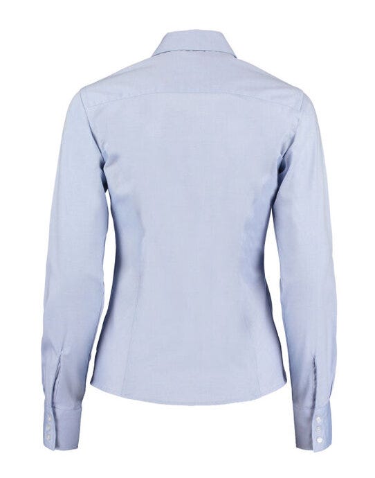 Kustom Kit KK702 Lady LS Tailored Oxford Shirt - Light Blue