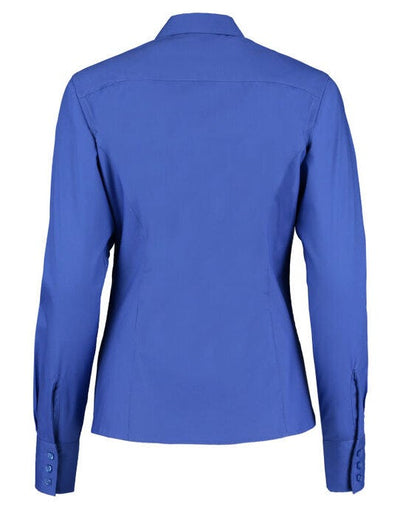 Kustom Kit KK702 Lady LS Tailored Oxford Shirt - Royal Blue