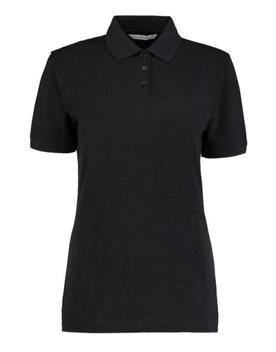 Kustom Kit KK703 Ladies Klassic Superwash Polo - Black