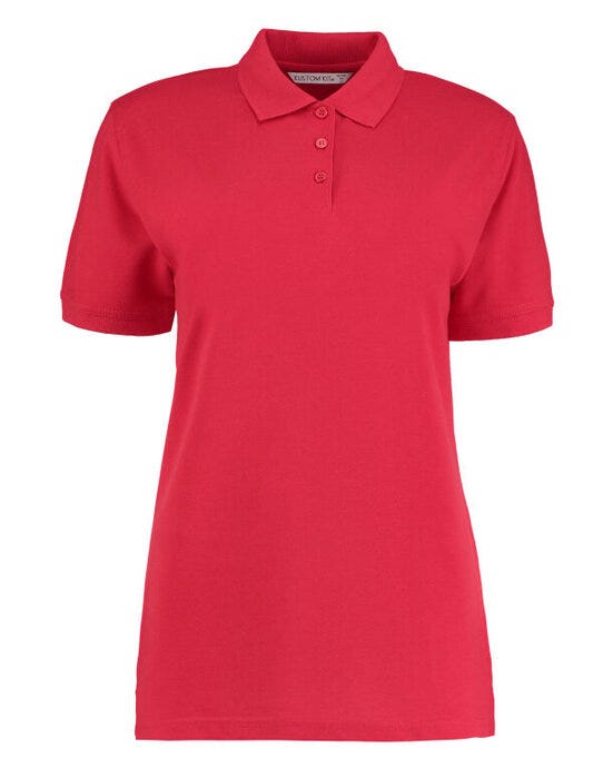 Kustom Kit KK703 Ladies Klassic Superwash Polo - Red