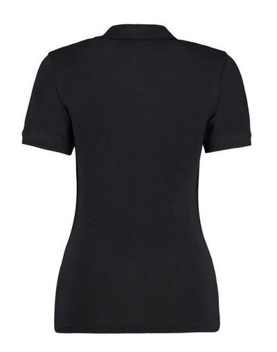 Kustom Kit KK732 Ladies Comfortec VNeck Polo - Black