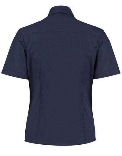Kustom Kit KK742F Lady Tailor SS Business Shirt - Dark Navy