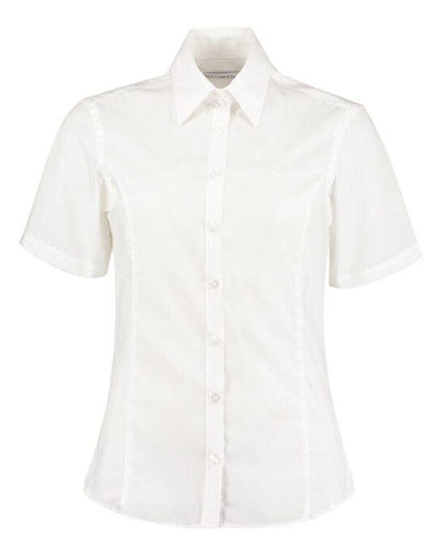 Kustom Kit KK742F Lady Tailor SS Business Shirt - White