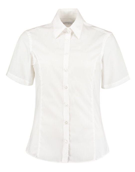 Kustom Kit KK742F Lady Tailor SS Business Shirt - White