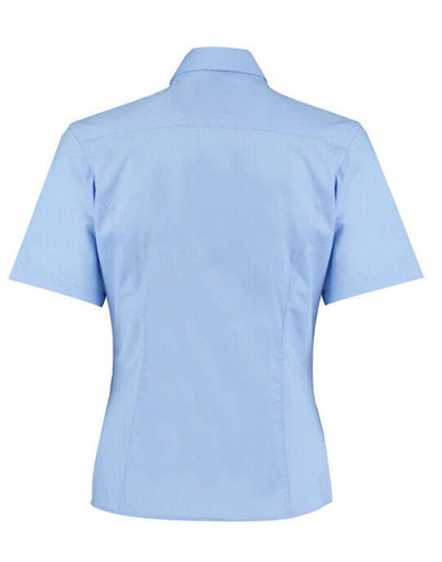 Kustom Kit KK742F Lady Tailor SS Business Shirt - Light Blue