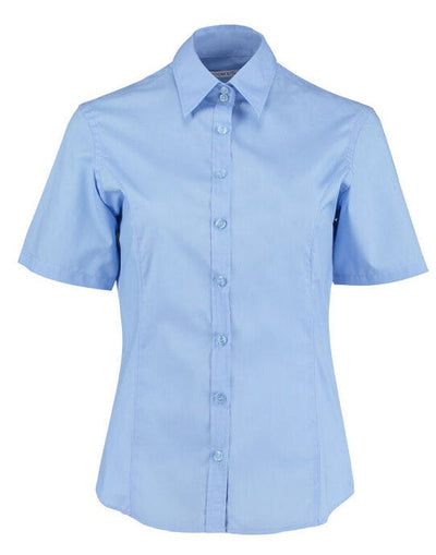 Kustom Kit KK742F Lady Tailor SS Business Shirt - Light Blue