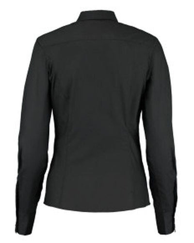 Kustom Kit KK743F Lady Tailor LS Business Shirt - Black