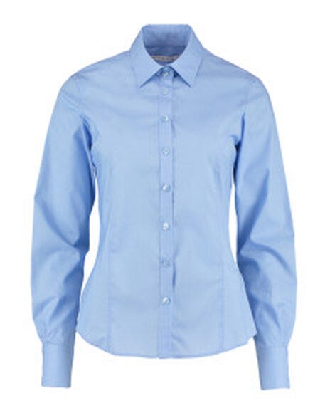 Kustom Kit KK743F Lady Tailor LS Business Shirt - Light Blue
