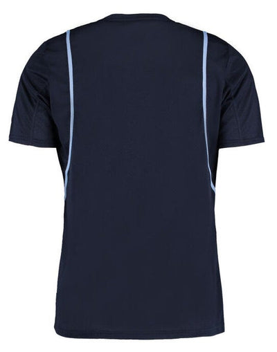 Kustom Kit KK991 Mens Cooltex Contrast Tee - Navy/Light Blue