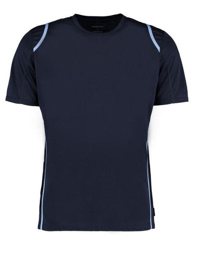 Kustom Kit KK991 Mens Cooltex Contrast Tee - Navy/Light Blue