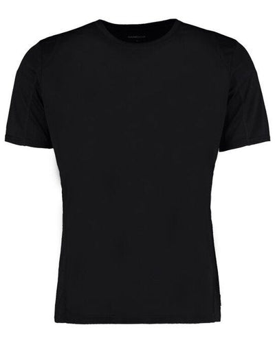 Kustom Kit KK991 Mens Cooltex Contrast Tee - Black/Black