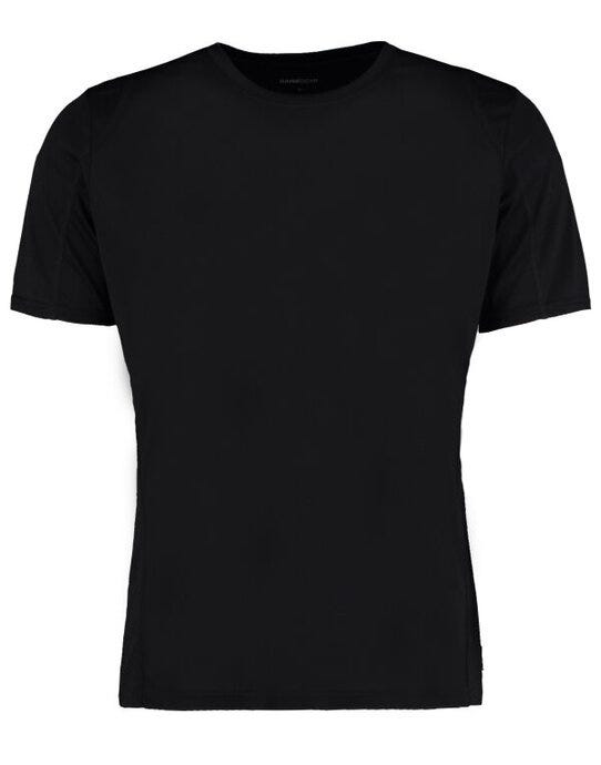 Kustom Kit KK991 Mens Cooltex Contrast Tee - Black/Black