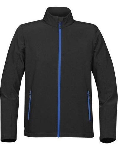 Stormtech KSB-1 Mens Orbiter Softshell - Black/ Azure Blue